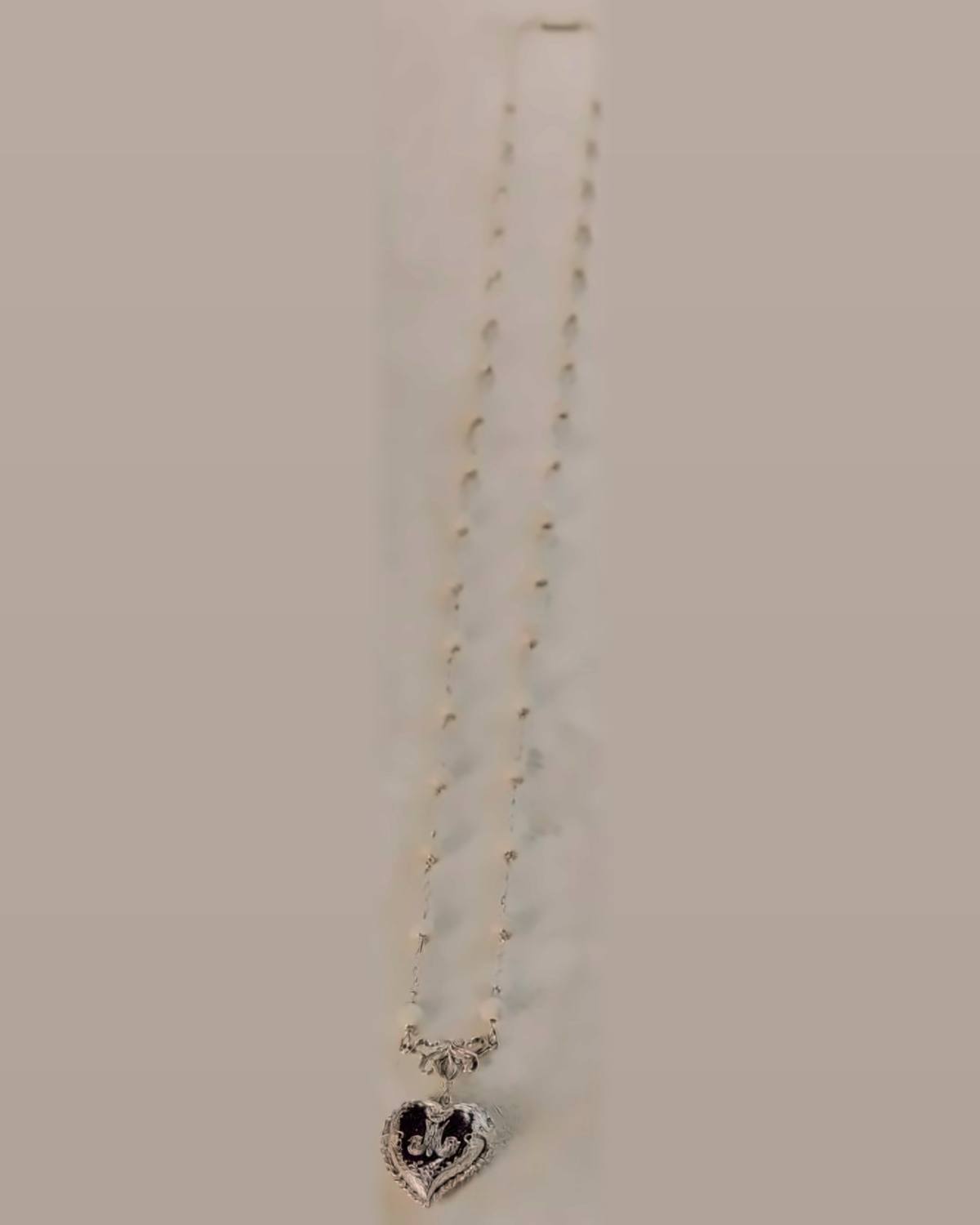 Guardapelo Pequeño Collar Cadeneta Piedra Ø8 mm de Santet Artesanía